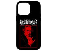 Beethoven Cornes en métal, compositeur de Musique Classique Death Metal Coque pour iPhone 14 Pro Max