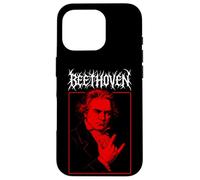 Beethoven Cornes en métal, compositeur de Musique Classique Death Metal Coque pour iPhone 16 Pro