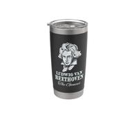 Beethoven Genie Compositeur Symphonie Opéra Classique Orchestre Gobelet isotherme en acier inoxydable double paroi