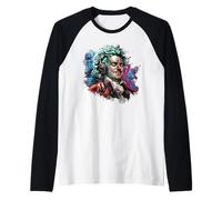 Beethoven Graffiti Street Art - T-Shirt Music Vibes Manche Raglan