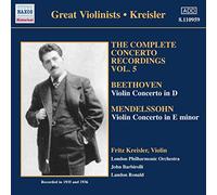 Beethoven / Mendelssohn – Concertos pour violon Op.61 & Op.64 – CD – NAXOS