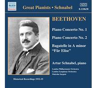 Beethoven, L. Van – Concertos pour piano 1 et 2 (Schnabel, LPO, Sargent) – Import – NAXOS
