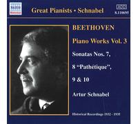 Artur Schnabel – Oeuvres pour piano Vol. 3 : Sonates nos 7, 8, 9 et 10 – CD – Naxos