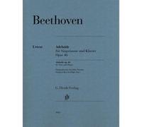 Beethoven Ludwig Van - Adelaide Op.46 - Voix Haute/Piano G