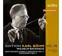 Ludwig van Beethoven, Wilhelm Backhaus – Concerto pour piano n°4 & Symphonie n°4 – CD – NAXOS
