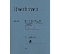 Beethoven Ludwig Van - Trio A Cordes Opus 87 Do Majeur - Parties Separees