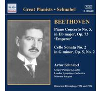 Beethoven: Piano Concerto No. 5 / Cello Sonata No. 2 by Schnabel (2006-08-01)