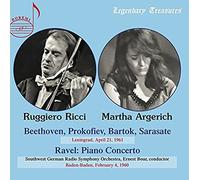 Beethoven, Prokofiev, Bartok, Sarasate : Leningrad, April 21, 1961 / Ravel : Piano concerto - Baden-Baden, Feburary 4, 1960