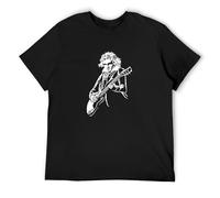 Beethoven Rock ! T Shirt Men Cotton Short Sleeve O-Neck Tshirt Hip Hop Tees Tops Black S