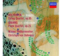 Beethoven : String Quartet, Op. 95 / Brahms : Piano Quartet, Op. 25