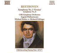 Beethoven Symphony No 3 Eroica Symphony No 8 , Csr Symphony Orchestra Zagreb Philharmonic Michael Halasz Richard Edlinger [UK Import]