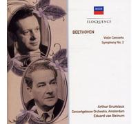 Beethoven violin concerto/symphonie no 2 CD