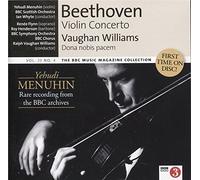 Beethoven Violin Concerto Vaughan Williams Dona nobis pacem - Audio Music CD