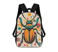Beetle Beauty in Modern Pop Art Colorful Beetle Illustration Sacs À Dos Scolaires Pour Garçons Et Filles, Sacs À Dos Décontractés Pour Le Sport, Sacs À Dos De Grande Capacité Pour L'école Primaire 17i