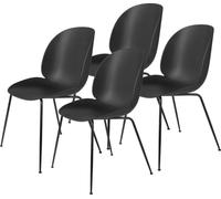 GUBI Chaise Beetle pieds noirs Lot de 4 Black
