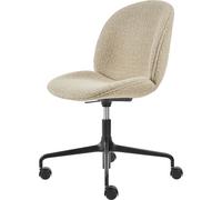 GUBI Chaise de bureau rembourée Beetle Meeting Chair Karakorum dedar 003-supports noirs