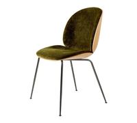 GUBI Beetle Chaise de Salle à Manger Vernis Shell Mumble 40 Avec Pieds En Chrome Noir