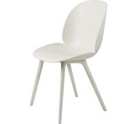 Beetle Chaise de Table à Manger d'Extérieur Plastique Blanc Albâtre
