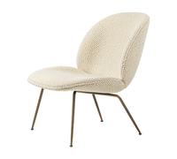 GUBI Beetle lounge chair fully upholstered conic base Dora boucle 0002-antique brass