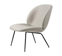 GUBI Beetle lounge chair fully upholstered conic base Plain 0025-black