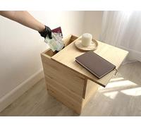 Beetle Print NocTernum - Table de Nuit Sécurisée avec Double Compartiment Secret et Serrure Électronique NFC | Coffre Camouflé avec Contrôle Via App | Meuble Design Prêt à l'emploi