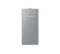 Etui Galaxy S10e Housse Clear View Tactile Rabat Translucide Original Blanc