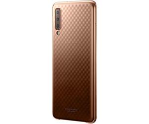 Beetlecase Samsung Coque Rigide pour Galaxy A7 (2018) Doré/Transparente