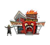 Beetlejuice (1988) Trench-coat Diorama avec pointes Inferno Room Deluxe Set NECA