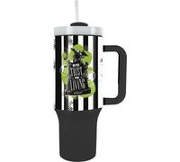 Beetlejuice - Gobelet de voyage "Never Trust The Living", 1l PM10939 (Taille unique) (Noir/Blanc/Vert)