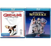 Beetlejuice & Gremlins "25th Anniversary Edition" [Blu-ray, 2-Pack Bundle] Michael Keaton, Jon Dante