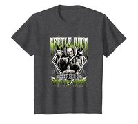 Beetlejuice Group Band T-Shirt, Enfant, Chiné Foncé, 3 Ans