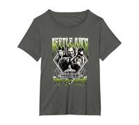 Beetlejuice Group Band T-Shirt, Femme Grandes Tailles, Asphalte, 1X
