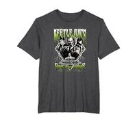Beetlejuice Group Band T-Shirt, Homme Grandes Tailles, Chiné Foncé, 4X Tall