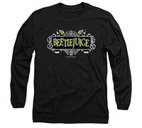Beetlejuice Movie Logo T-Shirt Unisexe à Manches Longues, Noir