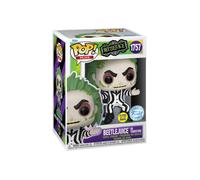 Beetlejuice On Tombstone Exclusive Glow Pop Plus #1757 Vinyl Figurine Funko
