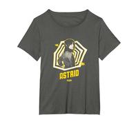 Beetlejuice PAPL1096 Pose Gothique Astrid Pose Halloween T-Shirt, Femme Grandes Tailles, Asphalte, 4X