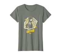 Beetlejuice PAPL1096 Pose Gothique Astrid Pose Halloween T-Shirt, Femme, Vert Kaki chiné, XXL