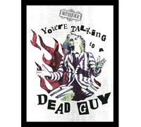 Beetlejuice - Poster encadré "Dead Guy" PM10992 (40 cm x 30 cm) (Blanc/Noir)
