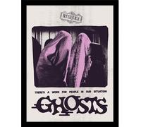 Beetlejuice - Poster encadré "Fantômes" PM11162 (40 cm x 30 cm) (Noir/Blanc/Rose)