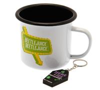 Beetlejuice - Set de mugs "I Myself Am Strange And Unusual", émail TA10733 (taille unique) (Blanc/Vert/Noir)