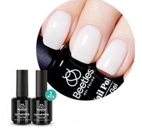 Beetles 15 ml Blanc Laiteux Vernis Semi Permanent, Blanc Laiteux Vernis à Ongles Gels Sèche sous Lampe UV/LED, Cadeaux de Manucure Nail Art Bricolage