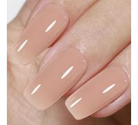 Beetles Jelly Gel Nail Polish,1 Pcs Translucent Color Neutral Gel 15 ml Mocha Mouse Cake Gel Polish Soak Off LED Nail Lamp Gel Polish Nail Art DIY