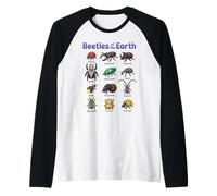 Beetles of The Earth Adorable Insecte Kawaii Bugs Manche Raglan