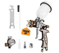 BEETRO Pistolet à Air pour Retouches HVLP pour Peintures Transparentes Buse en Acier Inoxydable 1.0mm Capacité 150ml 7.0CFM 22psi