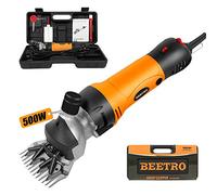 BEETRO Tondeuse électrique professionnelle pour moutons, alpagas, chèvres et plus encore, 500 W, 6 vitesses, résistante pour la ferme, le bétail