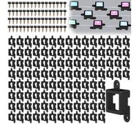 Beeveer Lot de 120 clips d'éclairage pour Govee H705 H805 (version non Pro/originale H705) avec 240 clips de montage à vis compatibles avec l'extension de lumières extérieures permanentes Govee (noir)
