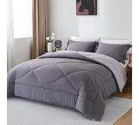 beeweed Couette 300GSM en Microfibre, Édredon Lit 2 Personnes 200x200 cm, Toutes 4 Saisons et Hiver pour Lit 140x190 160x200, Chaud Épais Garnissage 300g/m², Taie d'oreiller -Taille 50x80 cm
