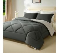 beeweed Couette Hiver 400GSM en Microfibre, Édredon Lit 1 Personne 135x200 cm, Edredon Toutes Les Saisons pour Lit 90x190, Chaud Épais Garnissage 400g/m², Taie d'oreiller - 40x80 cm