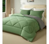 beeweed Couette Hiver 400GSM en Microfibre, Édredon Lit 1 Personne 135x200 cm, Edredon Toutes Les Saisons pour Lit 90x190, Chaud Épais Garnissage 400g/m², Taie d'oreiller - 40x80 cm