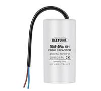 BEEYUIHF CBB60 Condensateur de Démarrage 18µF 50/60Hz 450VAC pour Moteur électrique et Machine à Laver - 38 x 70 mm